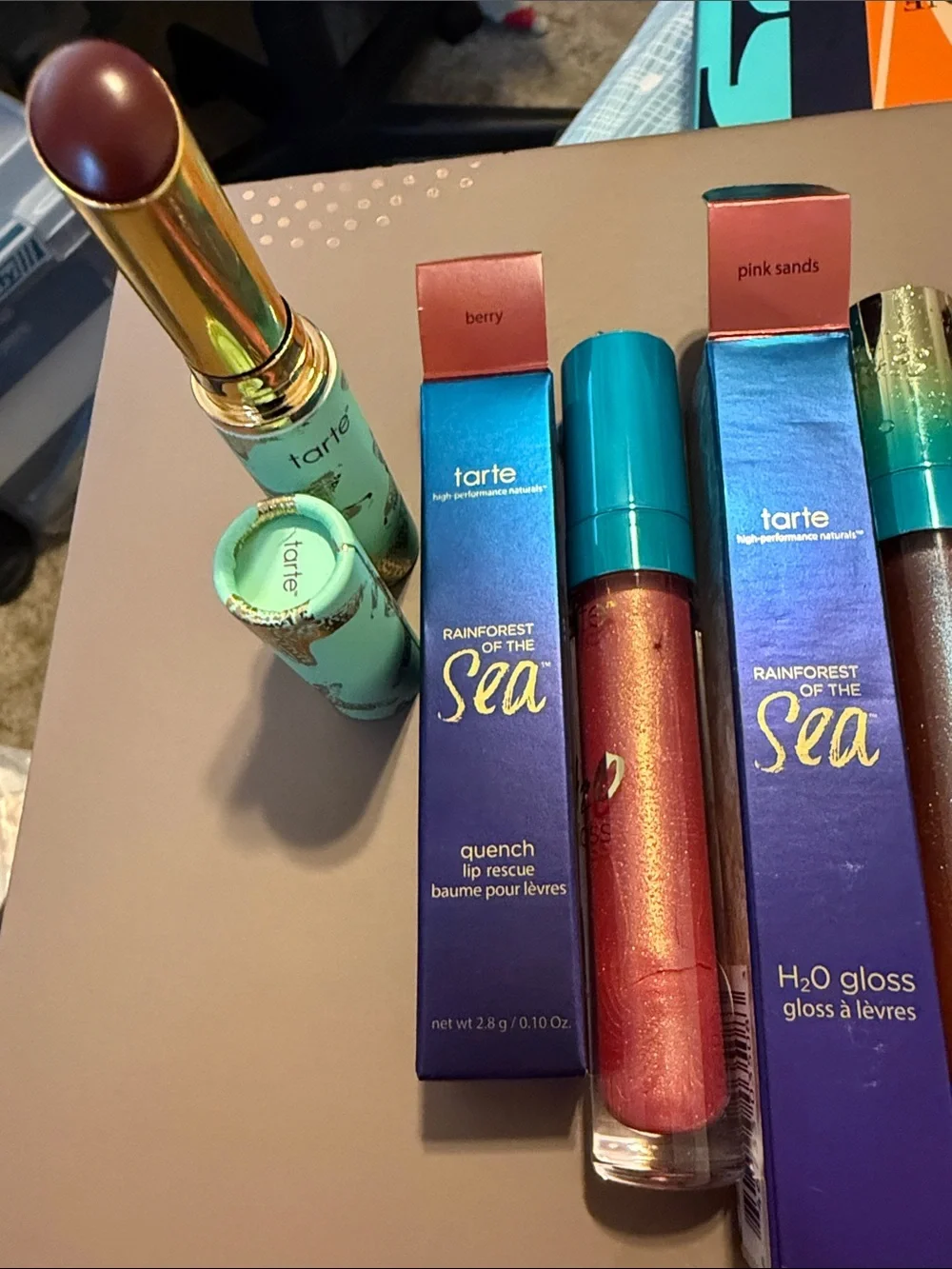 tarte Lip Set in Berry, Pink Sands, Bahamas